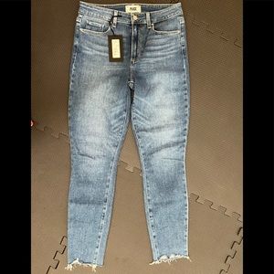 Paige Hoxton Raw Hem Skinny Jeans